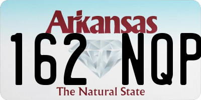 AR license plate 162NQP
