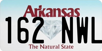 AR license plate 162NWL