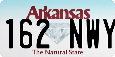 AR license plate 162NWY