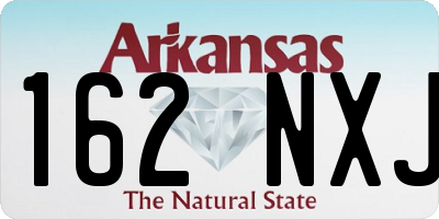 AR license plate 162NXJ