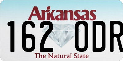 AR license plate 162ODR