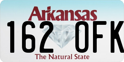 AR license plate 162OFK
