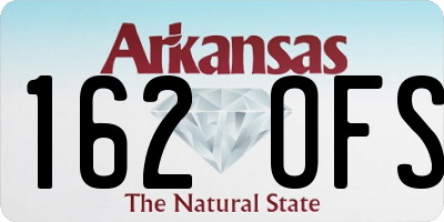 AR license plate 162OFS