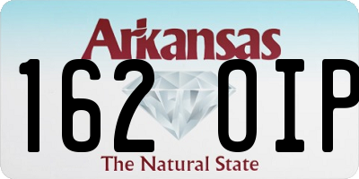 AR license plate 162OIP