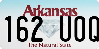 AR license plate 162UOQ