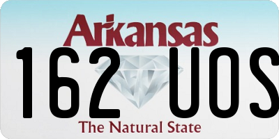 AR license plate 162UOS