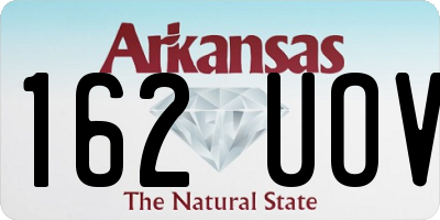 AR license plate 162UOV