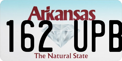 AR license plate 162UPB