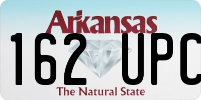AR license plate 162UPC