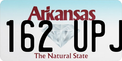 AR license plate 162UPJ