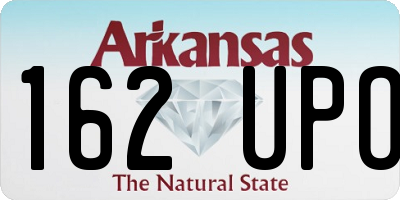 AR license plate 162UPO