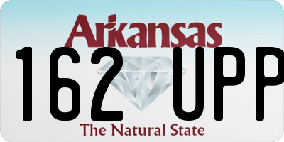 AR license plate 162UPP