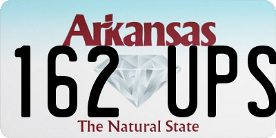 AR license plate 162UPS