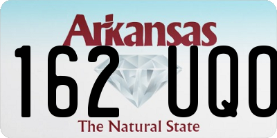 AR license plate 162UQO