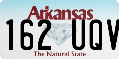 AR license plate 162UQV