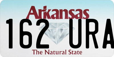 AR license plate 162URA