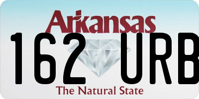 AR license plate 162URB