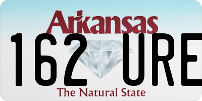 AR license plate 162URE