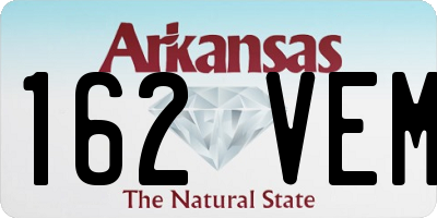 AR license plate 162VEM