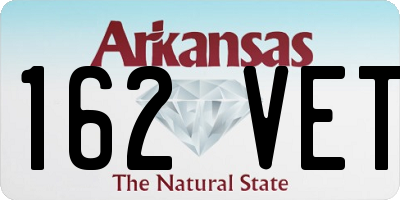 AR license plate 162VET