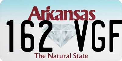 AR license plate 162VGF