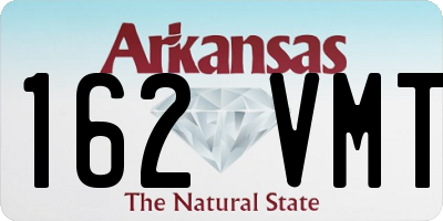 AR license plate 162VMT