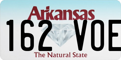 AR license plate 162VOE