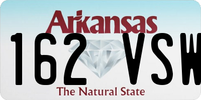 AR license plate 162VSW