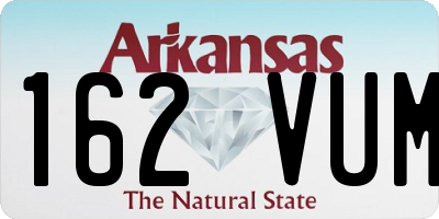 AR license plate 162VUM