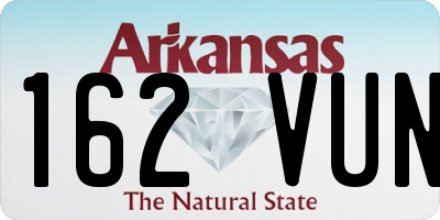 AR license plate 162VUN