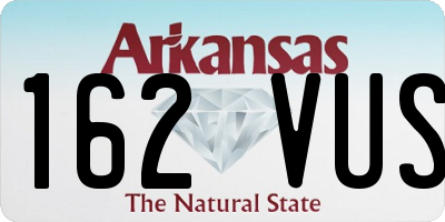 AR license plate 162VUS