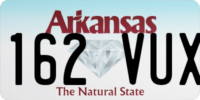AR license plate 162VUX