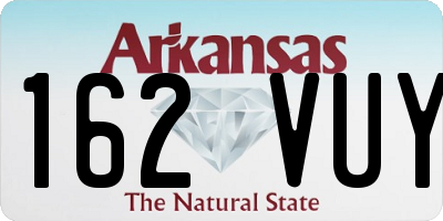AR license plate 162VUY