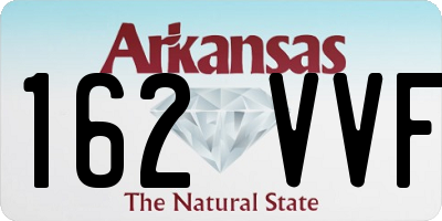 AR license plate 162VVF