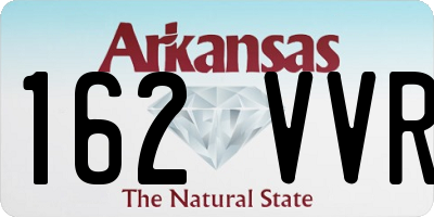 AR license plate 162VVR