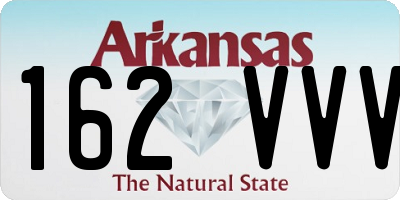 AR license plate 162VVV