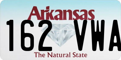 AR license plate 162VWA