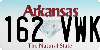 AR license plate 162VWK