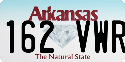 AR license plate 162VWR