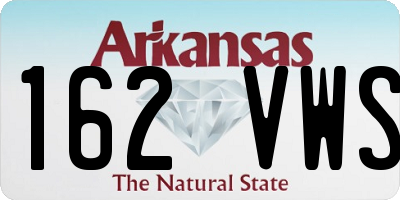 AR license plate 162VWS