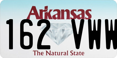 AR license plate 162VWW