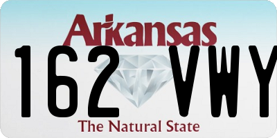 AR license plate 162VWY