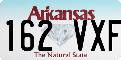 AR license plate 162VXF