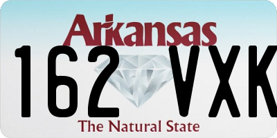 AR license plate 162VXK