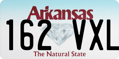 AR license plate 162VXL