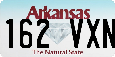 AR license plate 162VXN