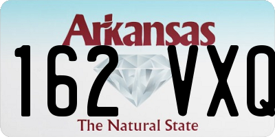 AR license plate 162VXQ