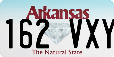 AR license plate 162VXY