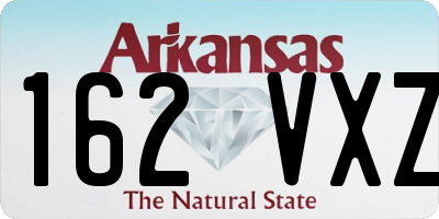 AR license plate 162VXZ