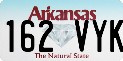 AR license plate 162VYK